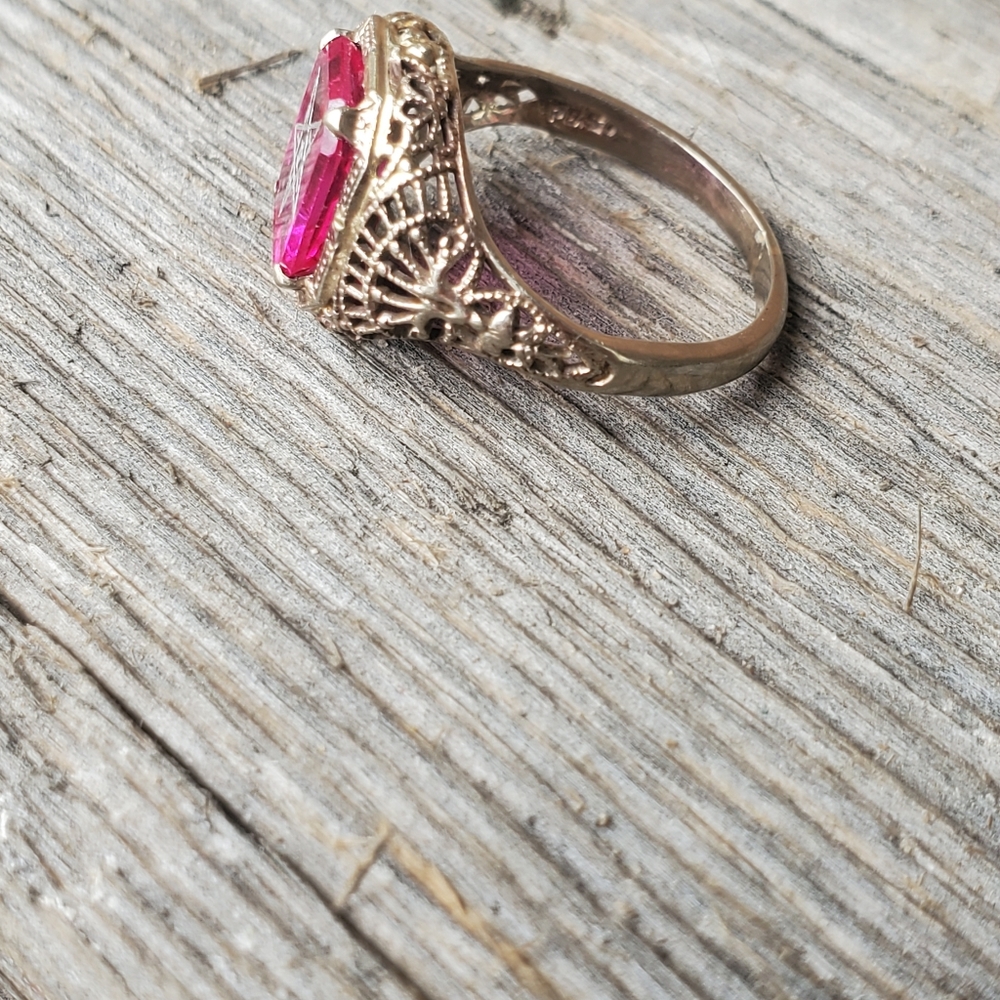 vintage deco ring - Picture 5 of 6